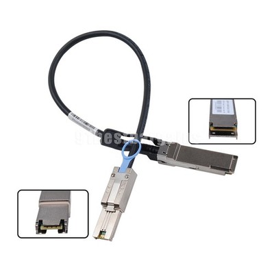 QSFP SFF-8436 Mini SAS SFF-8088 Cable 0.5 Meter for Netapp DS4243 DS4246 DS2246