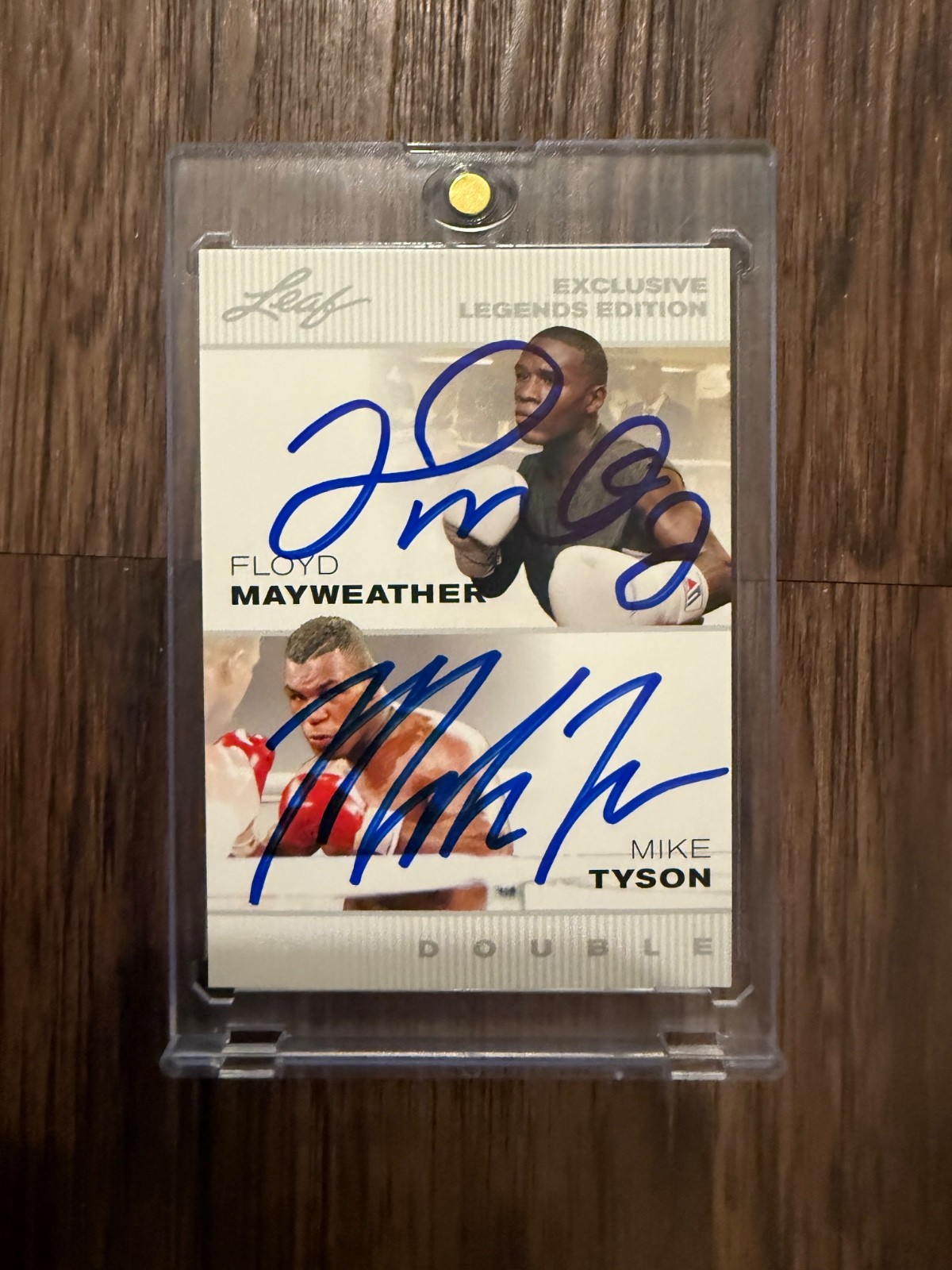 2022 Leaf- Mike Tyson / Floyd Mayweather- Auto Autograph