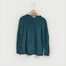 Loft Women  s Green Sweater Petite Small Pullover Crewneck