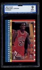 63955742 1987-88 Fleer #2 Michael Jordan Sticker Chicago Bulls ISA 9 MINT