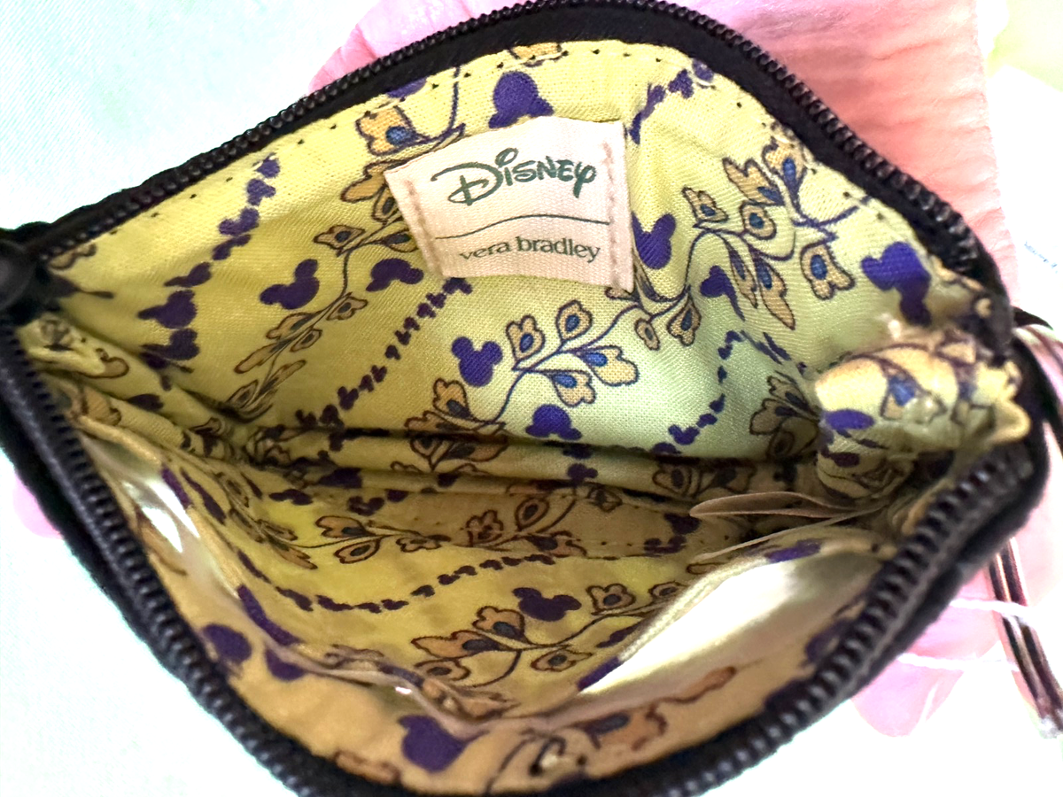 VERA BRADLEY DISNEY MICKEY AND MINNIE ZIP ID CASE:NWT PETAL