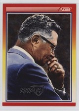 1990 Score Vince Lombardi (Curtis Mgt Group Copyright on Back) #603 HOF 0s1p