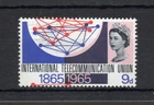 9d ITU (PHOSPHOR) UNMOUNTED MINT + COLOUR SHIFT