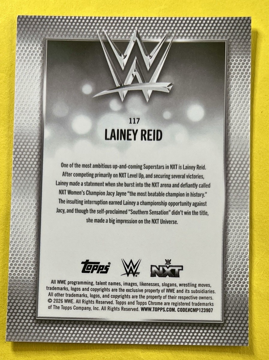 Lainey Reid 2026 Topps Chrome WWE Rookie Card #117 (Base) | eBay