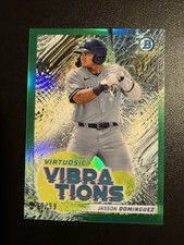 2022 Bowman - Virtuosic Vibrations Jasson Dominguez #VV-4 Green Refractor /99 