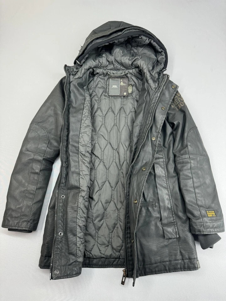 G-Star RAW Duty Hooded Parka Damen Gr. S Dunkelgrün - Bild 3 von 4