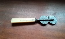 Vintage 2 Roller Kitchen Knife Sharpener Bone Handle