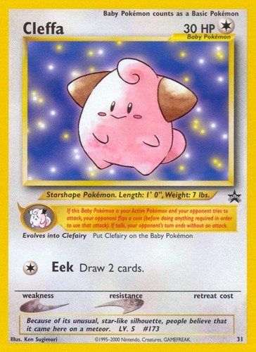 Pokemon Cleffa (31/58) Wizards Black Star Promos LP