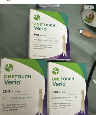 300 One Touch VERIO TEST STRIPS exp date 8/31/2026  USA--