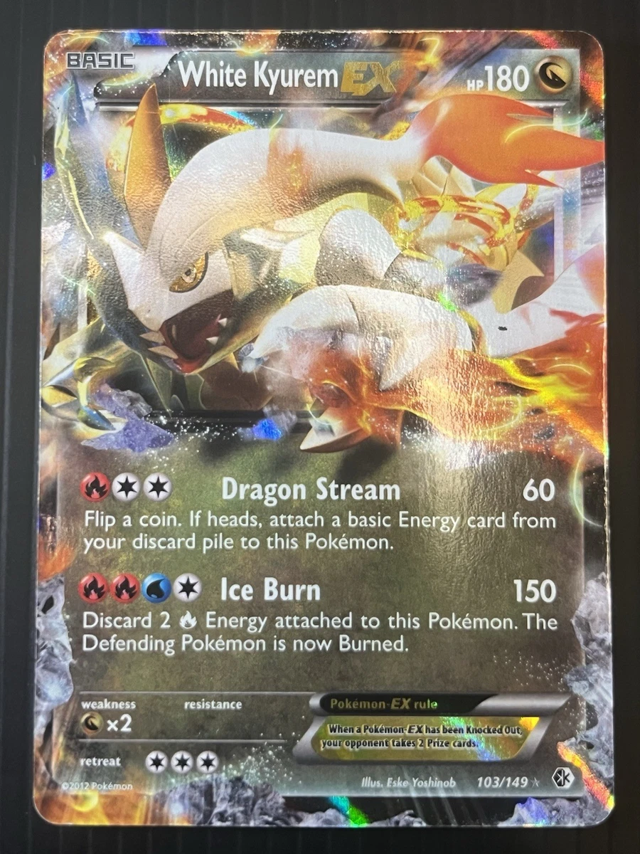 white kyurem ex pokemon card value M White Kyurem Ex gx pokemon card