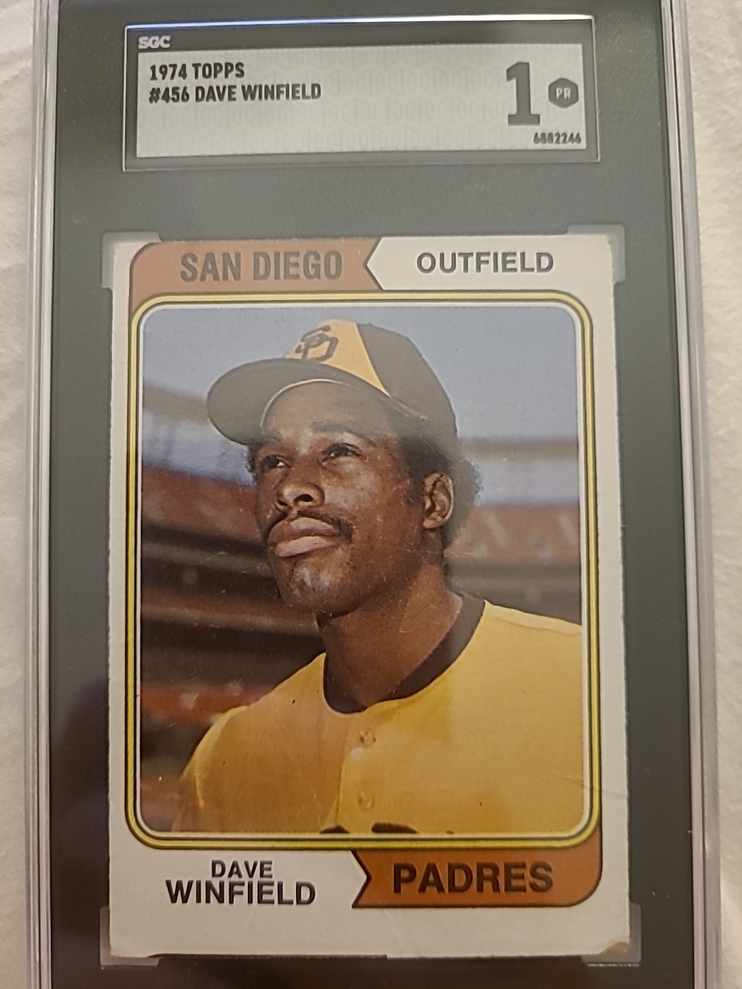 1974 Topps - Dave Winfield #456 Graded SGC 1