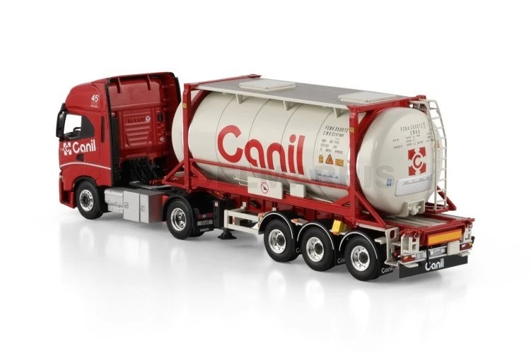 WSI 02-3688 Canil Iveco S-way 4x2 + 30ft tank container trailer 1/50 - Immagine 2 di 4