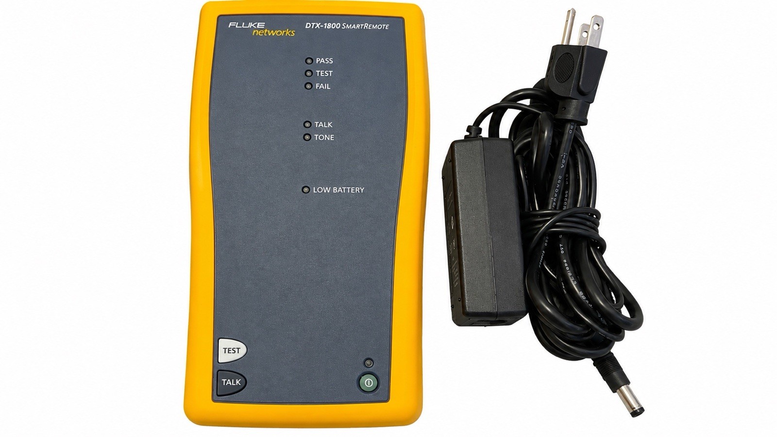 Fluke DTX-1800 Smart Remote Network W/power Cable PARTS BATTERY ISSUE