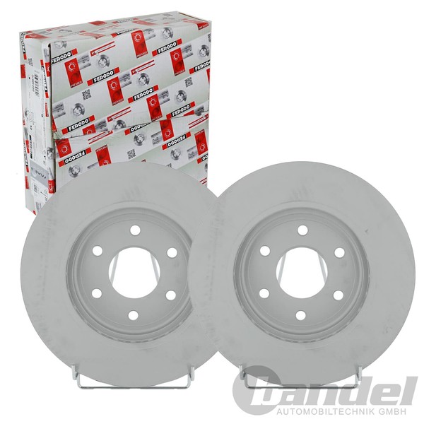 2X Ferodo 296Mm Bremsscheiben BelÜFtet Vorne Passend FüR Nissan Pathfinder | DDF-image