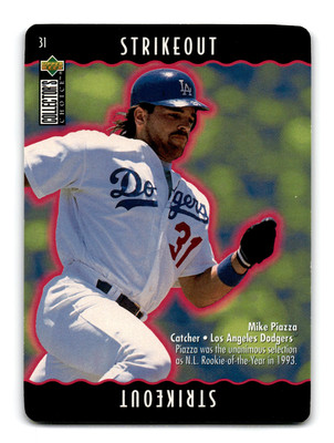 Mike Piazza 1996 Collector's Choice You Make the Play #31a HOF NM-MINT