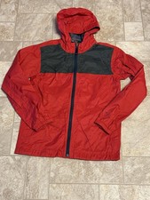 The North Face Jacket Boys Large 14/16 Red DryVent Hooded Rain Windbreaker