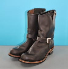 Men's VTG 60s NOS Dark Brown Mason Engineer Buckle Boots 14 D 1960s Motorcycle