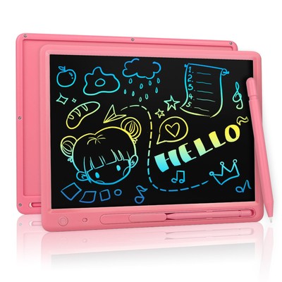 LCD Writing Tablet for Kids, 15 Inch Colorful Drawing Doodle Board, Learning ...