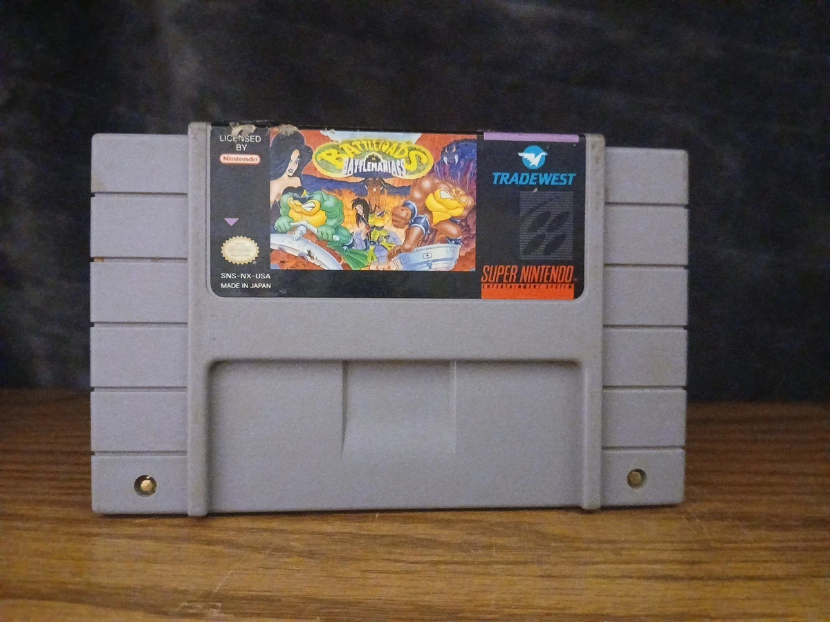 Carátula de Battletoads in Battlemaniacs para SNES
