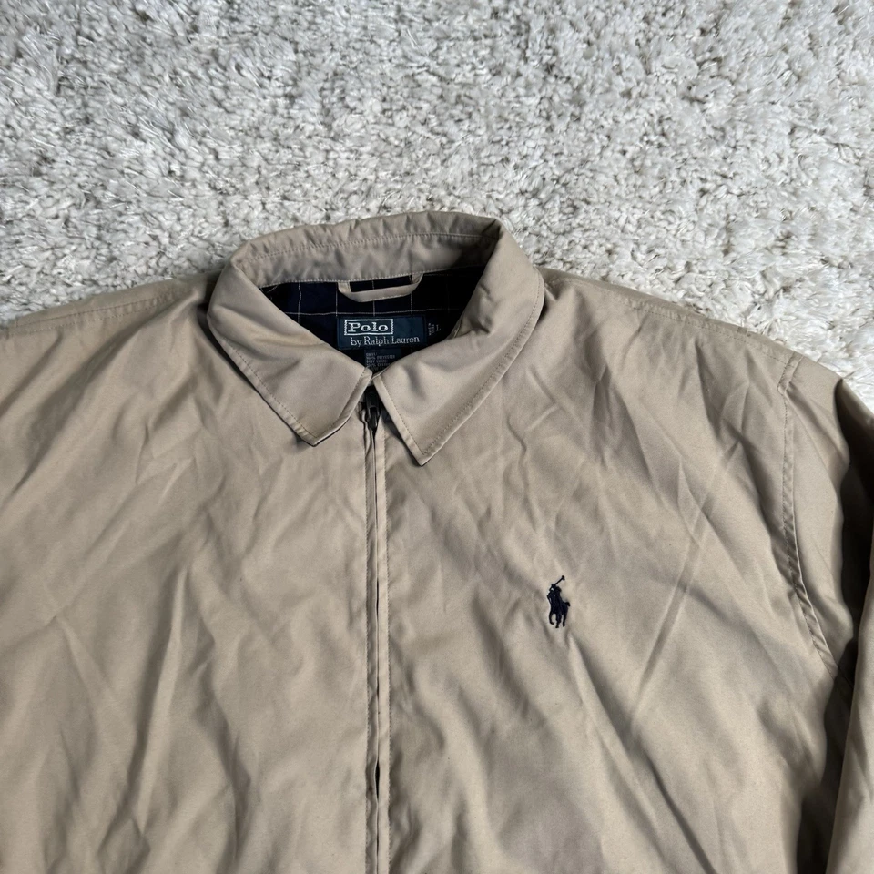 Chaqueta Polo Ralph Lauren De Colección Para Hombre Grande Cremallera Completa Bombardero Correa para la Barbilla Años 90 Foto 2 de 4