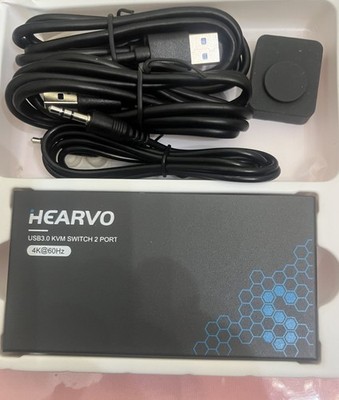 Hearvo KVM Switch. USB 4k @ 60 Hz