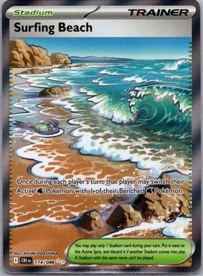 Pokemon TCG Chaos Rising Surfing Beach 114/086