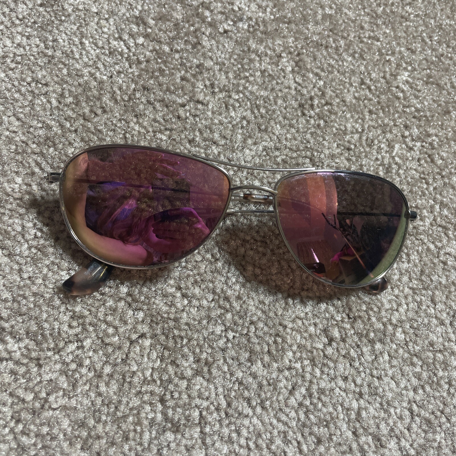 Maui Jim Mj-245-16R Baby Beach Sunglasses Silver Womens 56-18-120 Frames Only