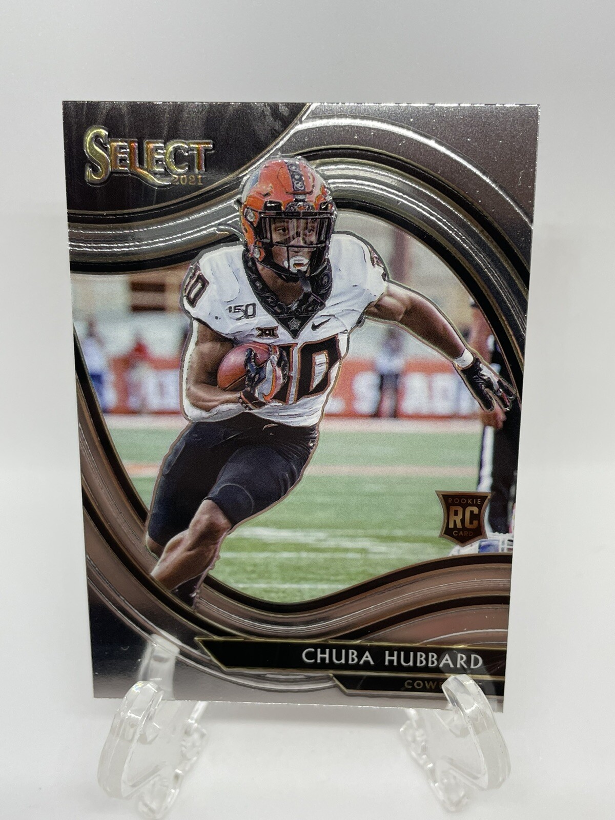 2021 Panini Chronicles Chuba Hubbard Select Panthers Rookie RC Field Level