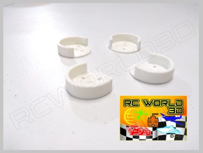 QUADCOPTER BRUSHLESS MOTOR MOUNT/BASE PROTECTOR WHITE 3D PRINTED SOLID - PLA - Image 3 of 4