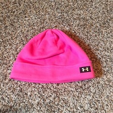 Under Armour Youth Beanie Hat Pink Fleece Win...