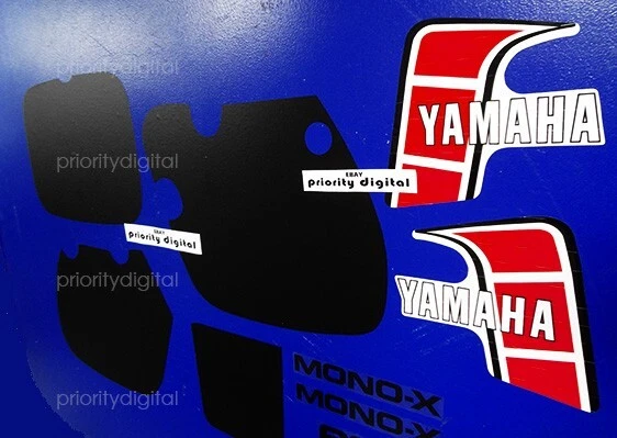 Yamaha YZ60 1982 Euro Especificación Calcomanías 11 piezas Pegatinas Gráficos 82' Adhesivos YZ 60 VMX Foto 2 de 4