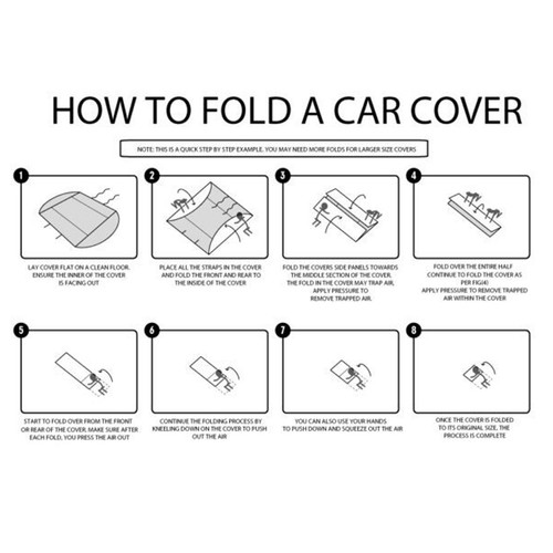 VF Commodore CAR COVER Sedan Storm Guard Waterproof Plush Fleece NEW + BAG 5.2M - Picture 6 of 6