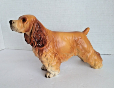 Vintage MCM Cocker Spaniel Ceramic Figure M.M.G. Japan Large Beautiful