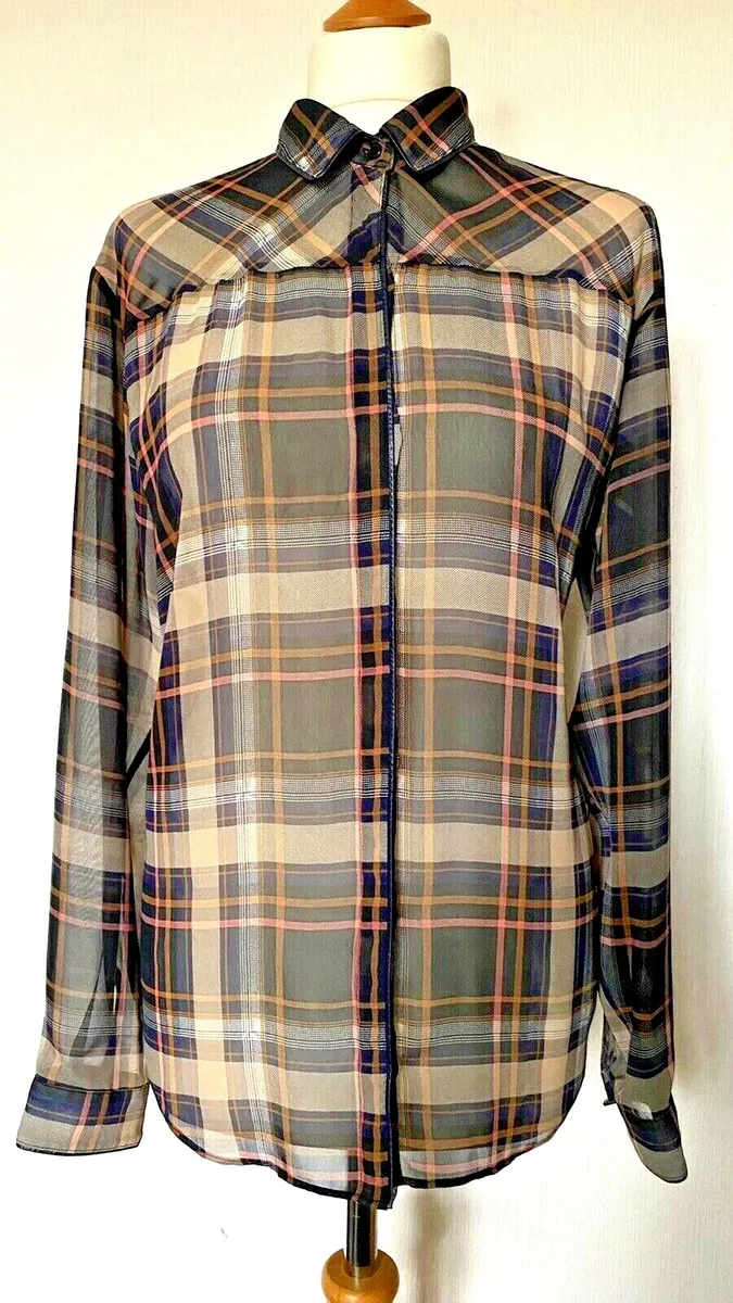 Sheer longline on sale blouse