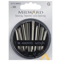 Milward 2129002 Plastikbox Mit NäH-, Stick- Und Stopfnadeln, Stahl, 30 StüCk