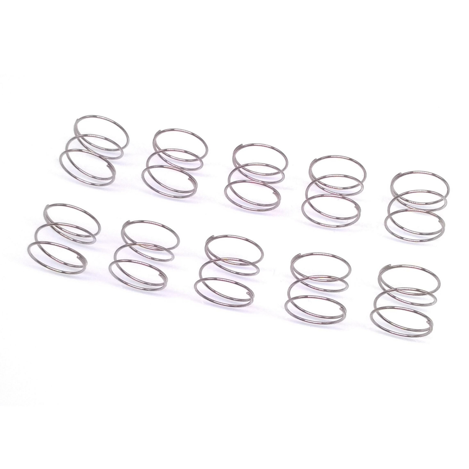 10x 0.6mm Stainless Steel Compression Springs 12mm OD 10mm Length