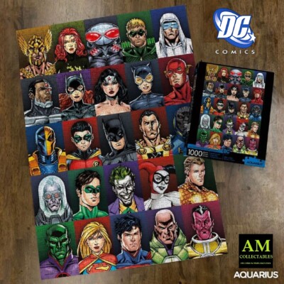 AQUARIUS PUZZLE - DC COMICS - CHARACTER - FACES  - 1000 TEILE NEU/OVP