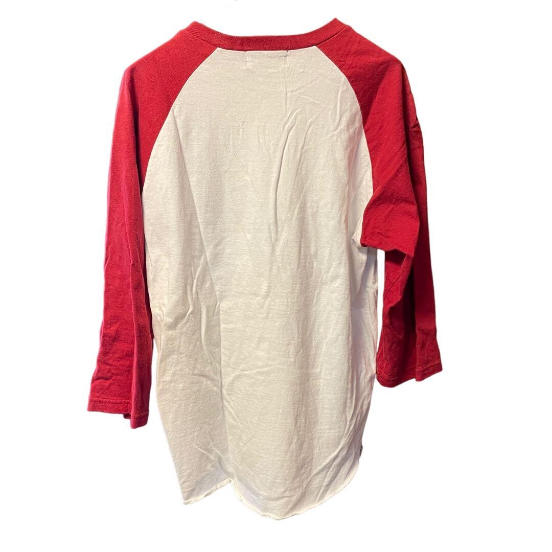 トップス hysteric glamour logo print raglan tee トップス hysteric glamour logo print raglan tee Excellent