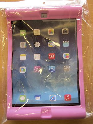 Lila Kinder/Kleinkind stoßfeste Gummi Seitengriff Skin Hülle für iPad Air 5