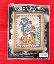 DESIGN WORKS COUNTED CROSS STITCH SNOWMAN NOEL  NEW