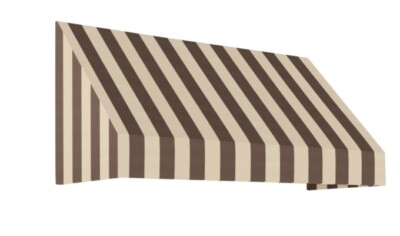 6 FT. Awntech New Yorker Window/Entry Fixed Awning (31in. H x 36in. D) Brown/Tan