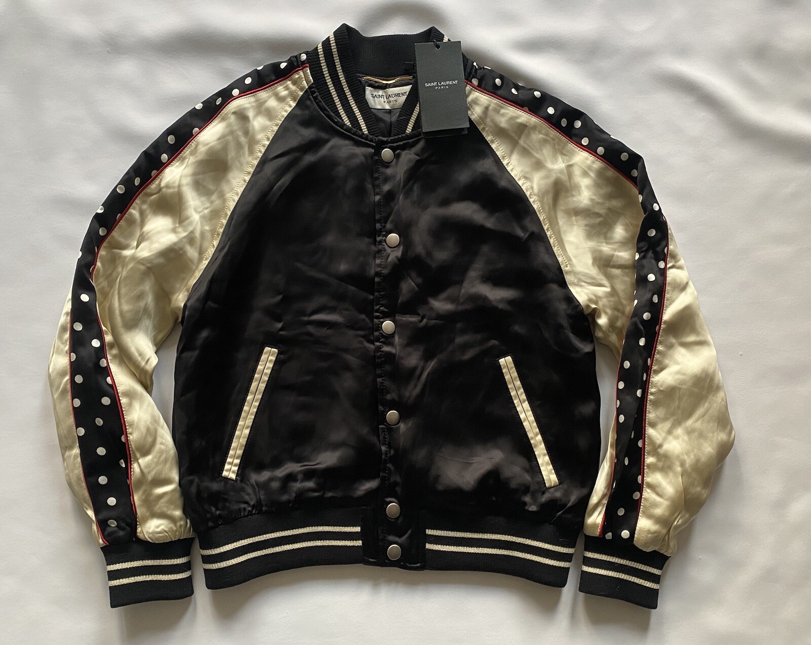 Giacca bomber Saint Laurent Teddy FR 36 UK8 £2130 nuova