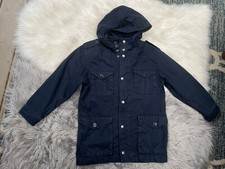 Gap Kids Boys Jacket Navy Blue Lined Zip Front Size M 8