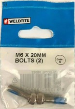 Weldtite Bike Bits M6 X 20mm Bottle Bolts X 2