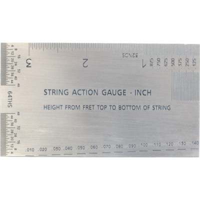 String Action Gauge, Measurement Tool, Type: Imperial (Inches)