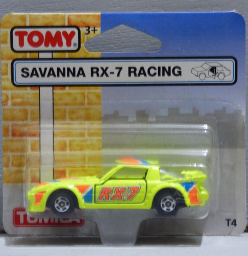 Tomy Tomica T4 Mazda Savanna RX 7 Racing yellow  1:60 Scale - Picture 1 of 1