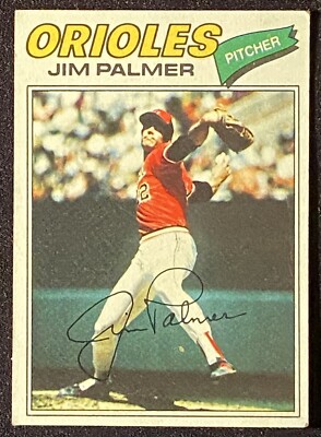 Jim Palmer 1977 MLB Baltimore Orioles Pitcher Baseball Card Topps #600