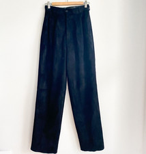 Vintage Eaton's Black Suede Relaxed Fit High Waist Pants M
