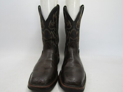 Wolverine Mens Size 10.5 EW Black Brown Leather Steel Toe  display picture 2
