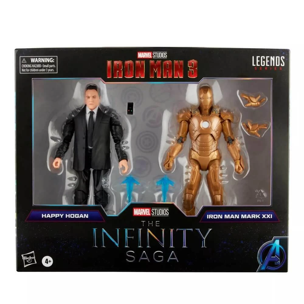 Happy Hogan & Iron Man Mark XXI Pack Marvel Legends Iron Man 3 The Infinity Saga
